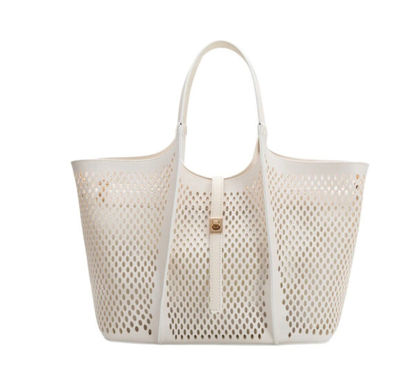 Malia Laser Cut Vegan Leather Tote